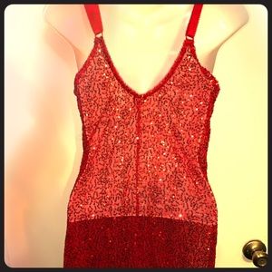 Red Glittery camisole